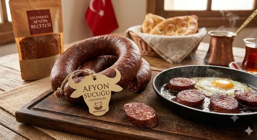 Afyon Sucuğu Doğal Fermente ( Normal )  görseli 1