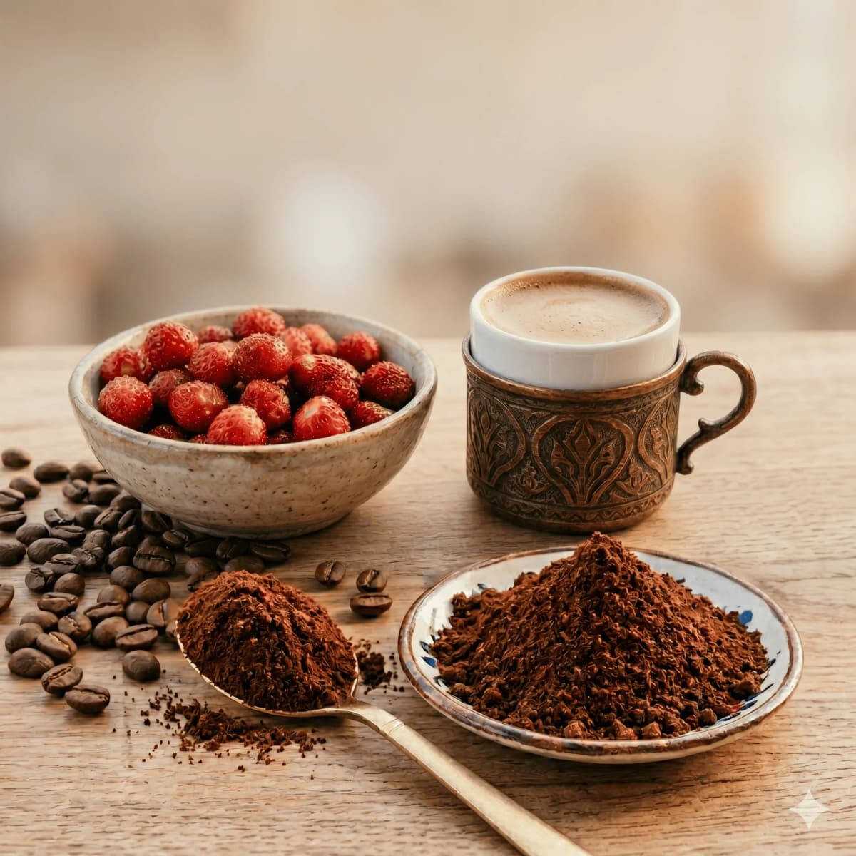Dağ Çilekli Türk Kahvesi görseli 1